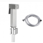 Aqua Brushed Nickel Square Toilet Bidet